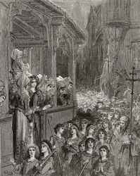 La croisade des enfants en 1212, illustration de 